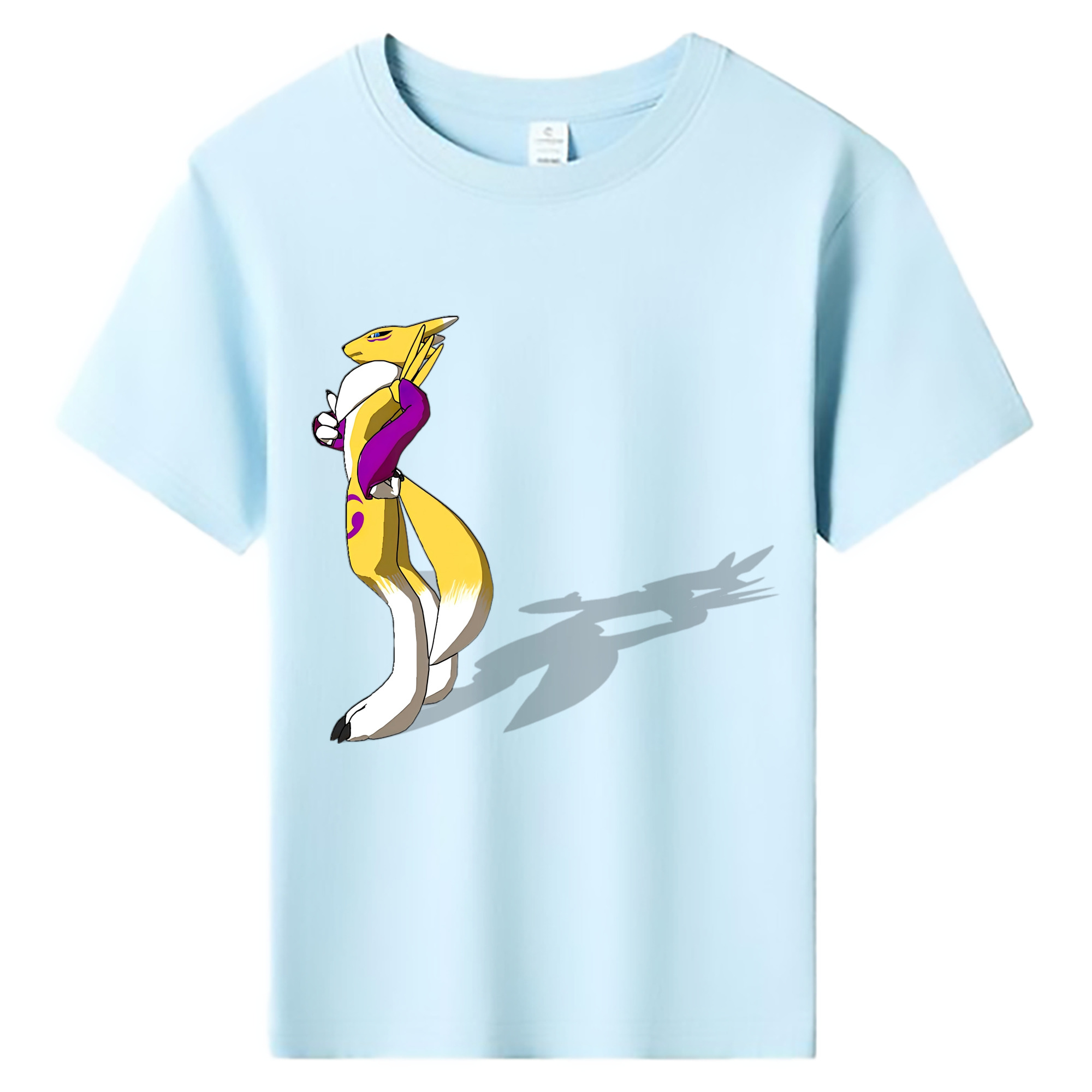 （画像用） Digimon デジタルモンスター/デジモン 綿100％キッズTシャツ（フロントプリント）